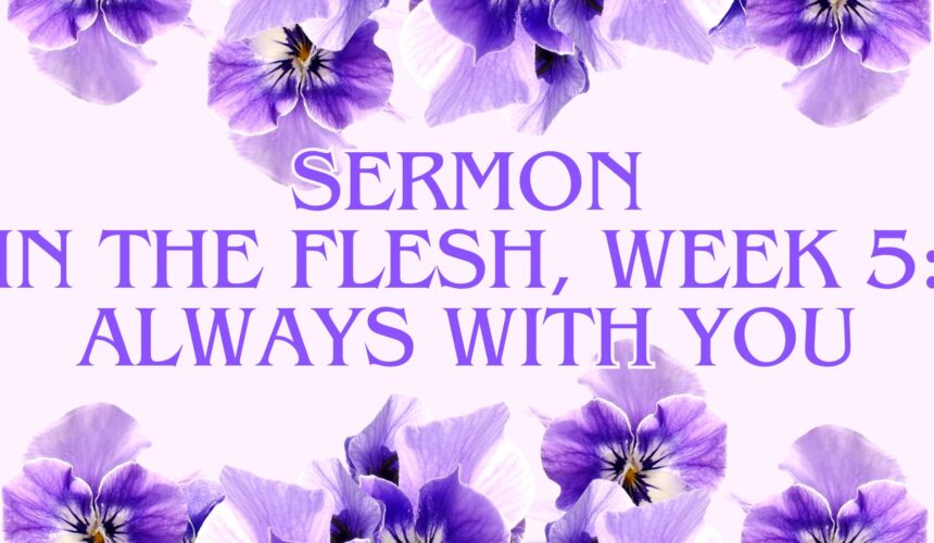 In the Flesh, Week 5: Always with You